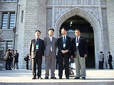 Prof. Soon-Ki Jeong(Soon Chun Hyang Univ., Korea) (left), Dr. K. Ui, Prof. H. Habazaki(Hokkaido Univ.), Prof. Soo-Gil Park(Chungbuk National Univ., Korea) (right)